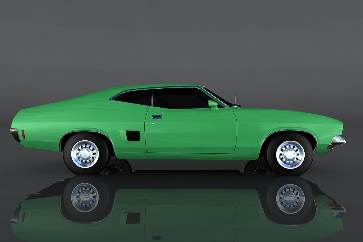 Ford XB Falcon GT, a Cars & Vehicle 3D Model by valtriiu (Photo 4 of 12)
