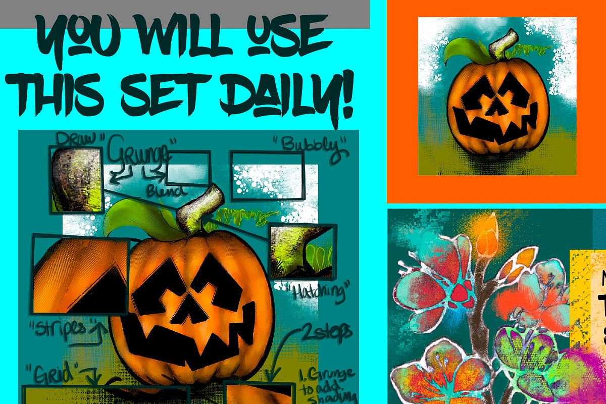 My essentials texture/shader brushes, a Brush Add-On by Courtney Leigh creates (Photo 4 of 5)