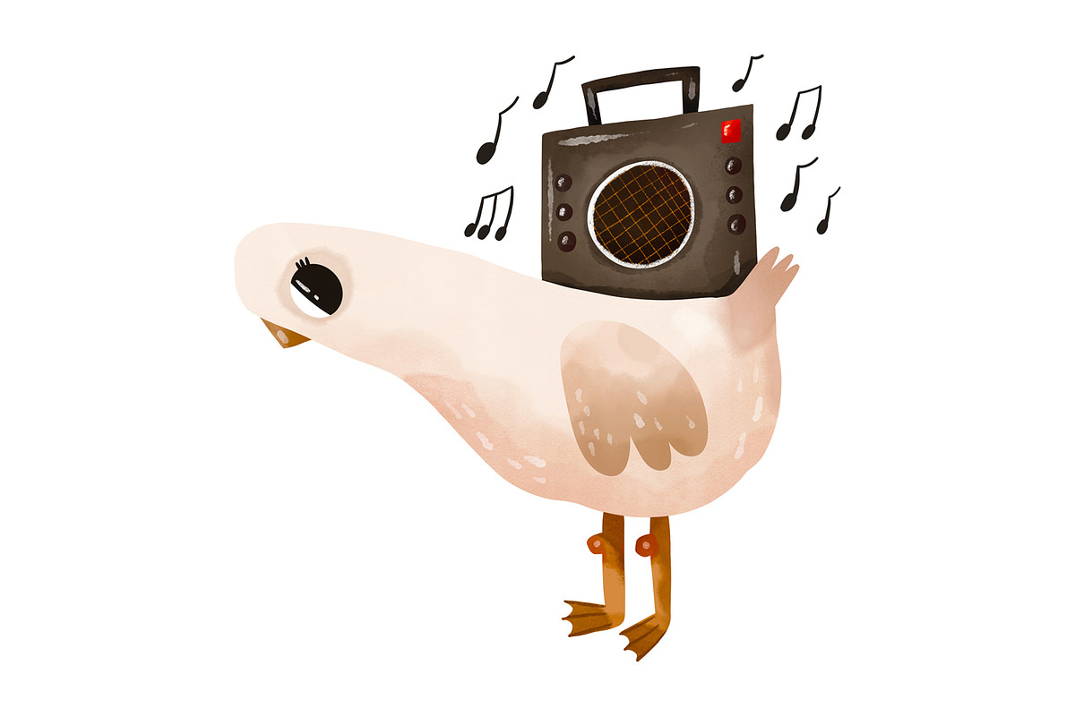 Cute Musical Geese Clipart Set, an Animal Illustration by the_myro (Photo 8 of 12)