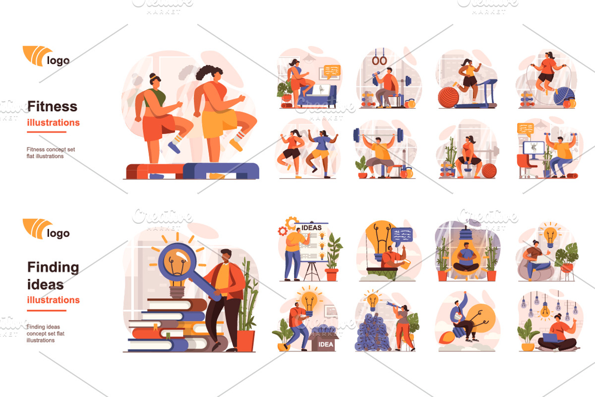 Bundle Concept Vector Illustrations, a Templates & Theme by alexdndz (Photo 7 of 20)