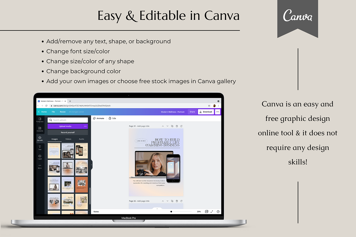 Gradient Design Canva Instagram Pack, a Social Media Template by Guavamelo Studio (Photo 6 of 12)