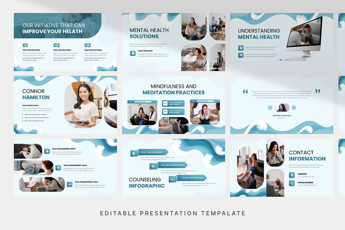 Mental Health Counseling PowerPoint, a Presentation Template by Digitcase x Wealthwells (Photo 3 of 3)