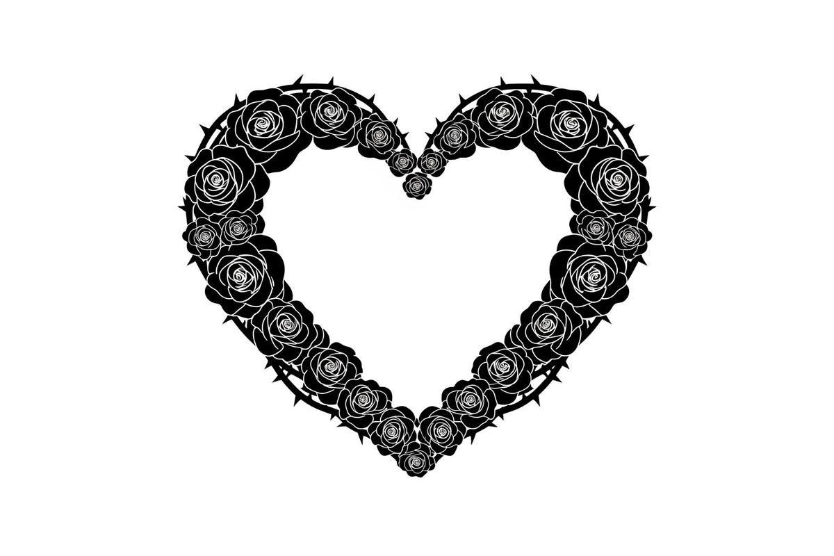 Floral Heart Wreath SVG Bundle, an Illustration by Gaye Art (Photo 13 of 31)