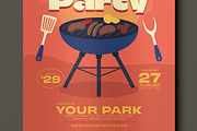 BBQ Party Flyer, a Flyer Template by FathurFateh (Thumbnail 2 of 5)