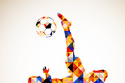 Soccer Posters in Mosaic Pattern, a Sport Illustration by TAlex (Thumbnail 3 of 6)