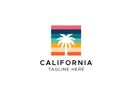 California Palm Beach Logo Design