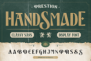 Prestion, a Sans Serif Font by Burntilldead (Thumbnail 8 of 12)
