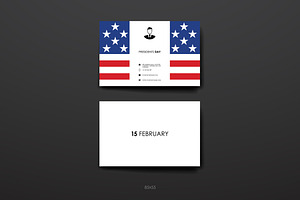 Presidents Day Business Cards