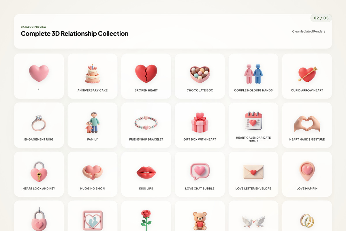 3D Relationship, an Emoji Icon by River Visual (Photo 2 of 5)