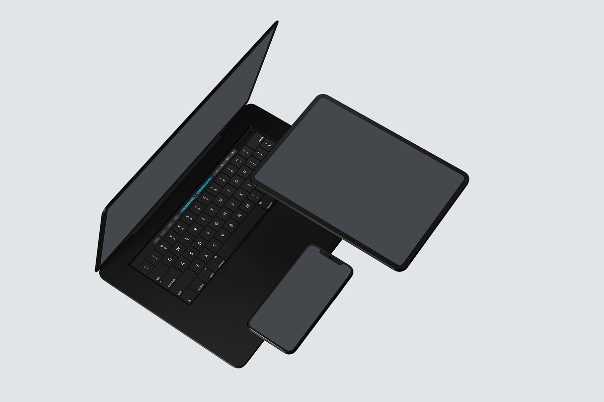 Black Devices Mockup Set, an iPhone Mockup by Seven Lights (Photo 17 of 20)