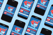 Retro 4th July Flyer Set, a Flyer Template by Aiyari Graphic (Thumbnail 2 of 3)