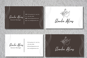 Canva Business Card Template, a Business Card Template by WynterLife Studio