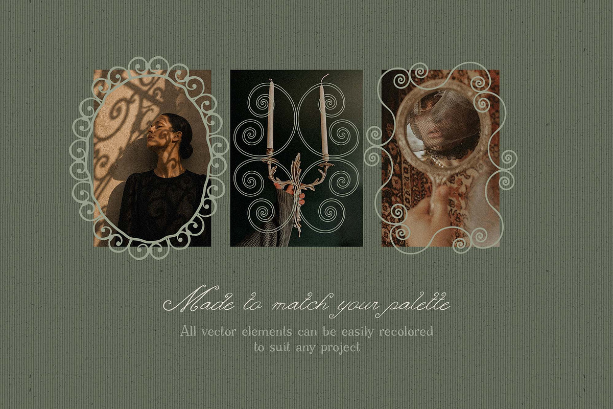 Flourish – Vintage Ornamental Frames, an Object Graphic by DigARTbyHavroshka (Photo 7 of 12)