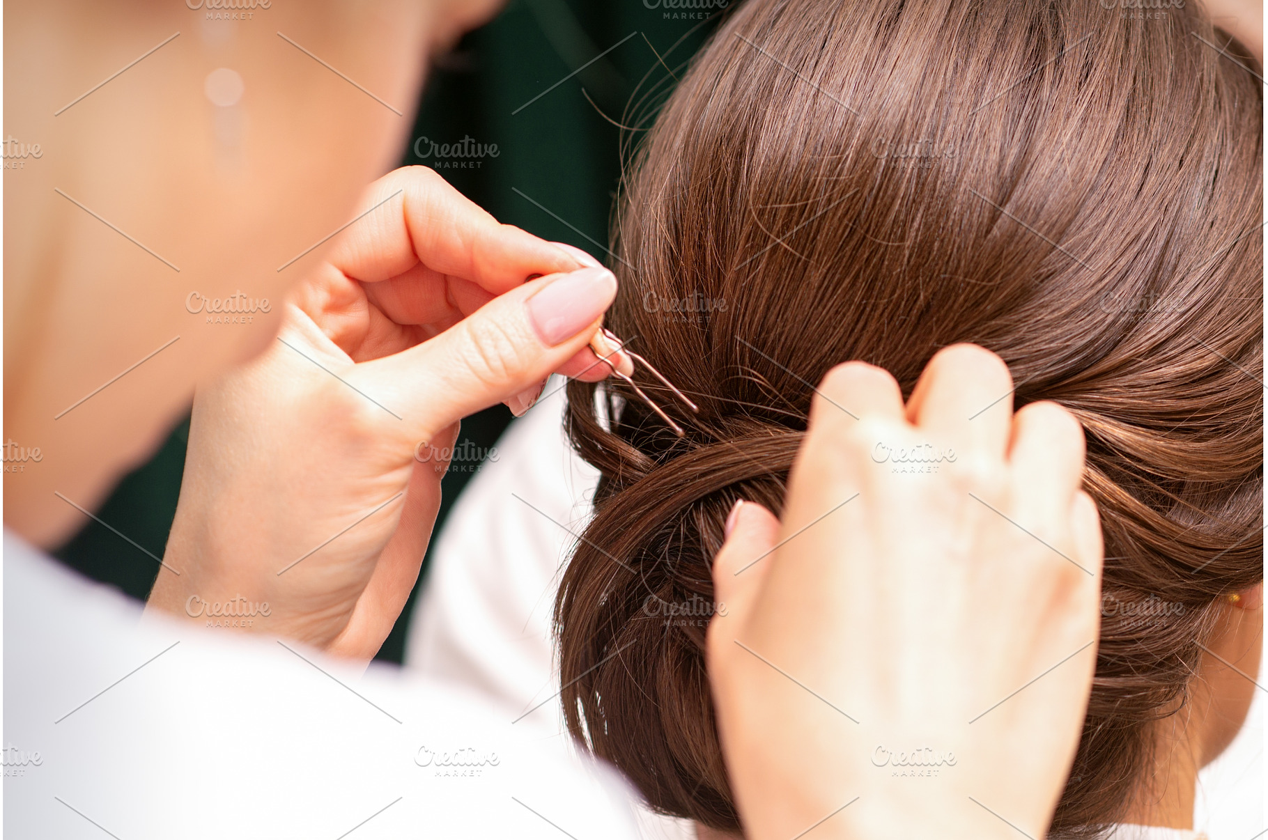 A hairdresser is making the, a Beauty & Fashion Photo by okskukuruza