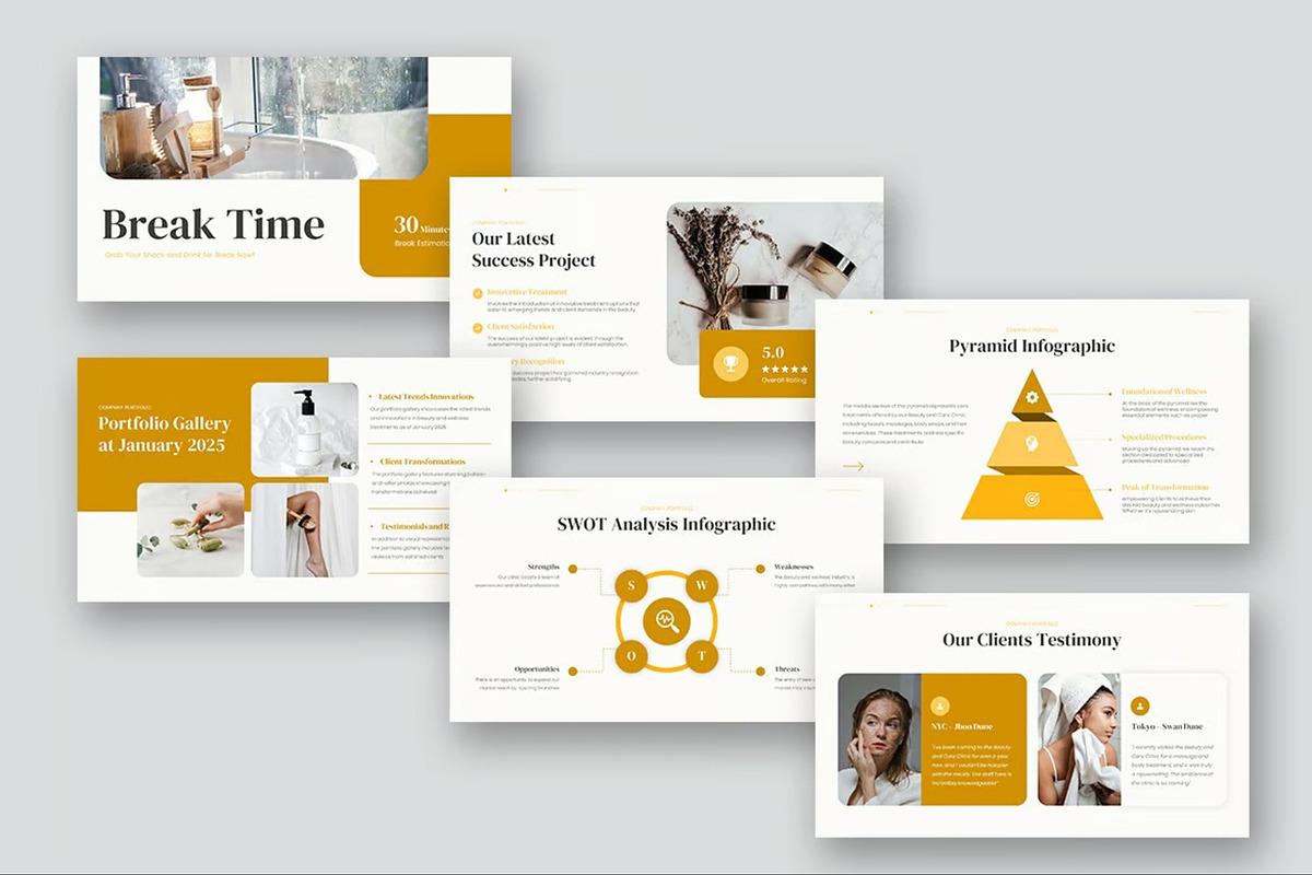 Beauty & Care Clinic Keynote, a Presentation Template by Fit-tee (Photo 2 of 10)