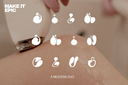 Sunset Icon Retro Bubble Font Duo, a Handwritten Font by Laras Wonderland (Thumbnail 7 of 12)