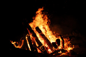 Low placed bonfire featuring background, black, and bonfire night
