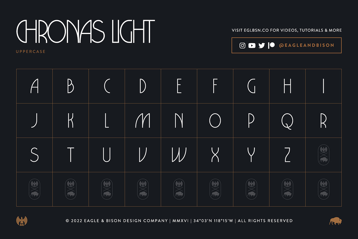 Chronas, a Sans Serif Font by Eagle & Bison Design Co. (Photo 4 of 4)