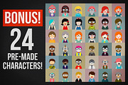 Vector Character Creator, a Person Illustration by plaxtico (Thumbnail 6 of 6)