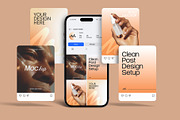 Instagram Post & Story Mockup Bundle, an Advertising Mockup by graphypix (Thumbnail 12 of 13)