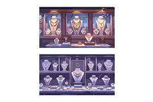 Jewelry store cartoon vector, an Object Illustration by Stock-Smart-Start