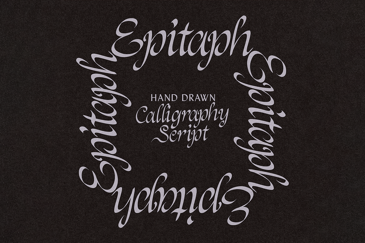 Epitaph Script, a Script Font by Tom Gordon Design (Photo 1 of 5)