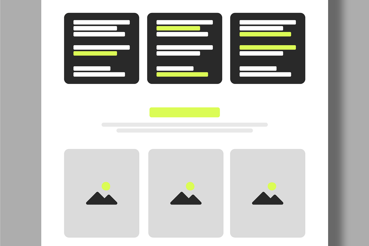 Modern Website Wireframe UI Kit, a Wireframe Template by MightyDesign (Photo 3 of 9)