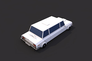 Low Poly Limousine