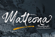 Matteona - Handbrush, a Script Font by Akifatype. (Thumbnail 1 of 7)