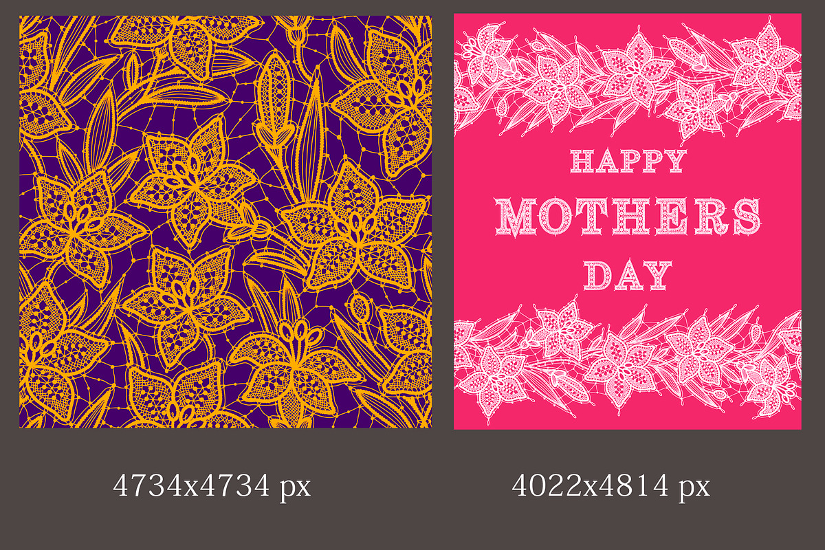 Lace seamless patterns collection., a Pattern Graphic by Ajuga (Photo 4 of 9)