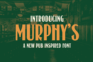 Murphy's Victorian Irish Pub Font