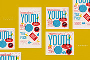 Colorful Risograph Youth Day Flyer, a Flyer Template by graphicook (Thumbnail 4 of 4)