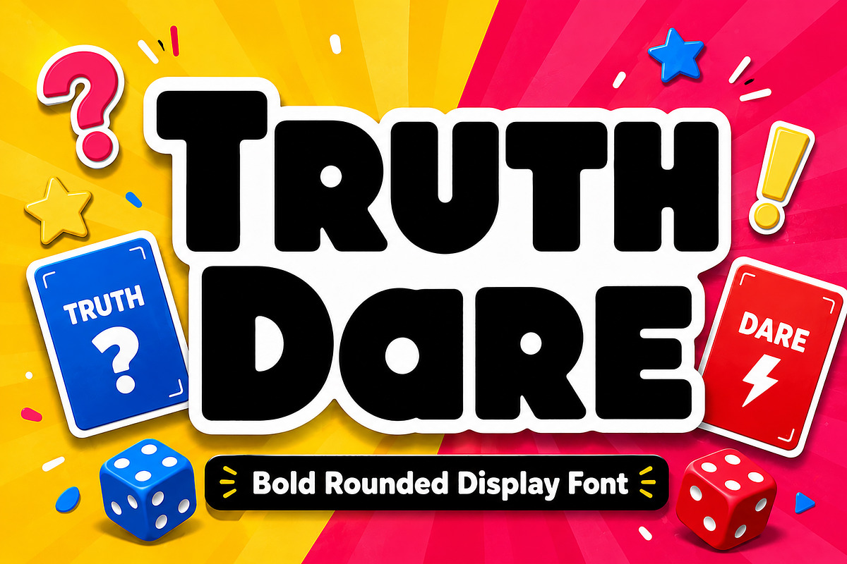 Truth Dare, a Slab Serif Font by Wow Magic (Photo 7 of 9)