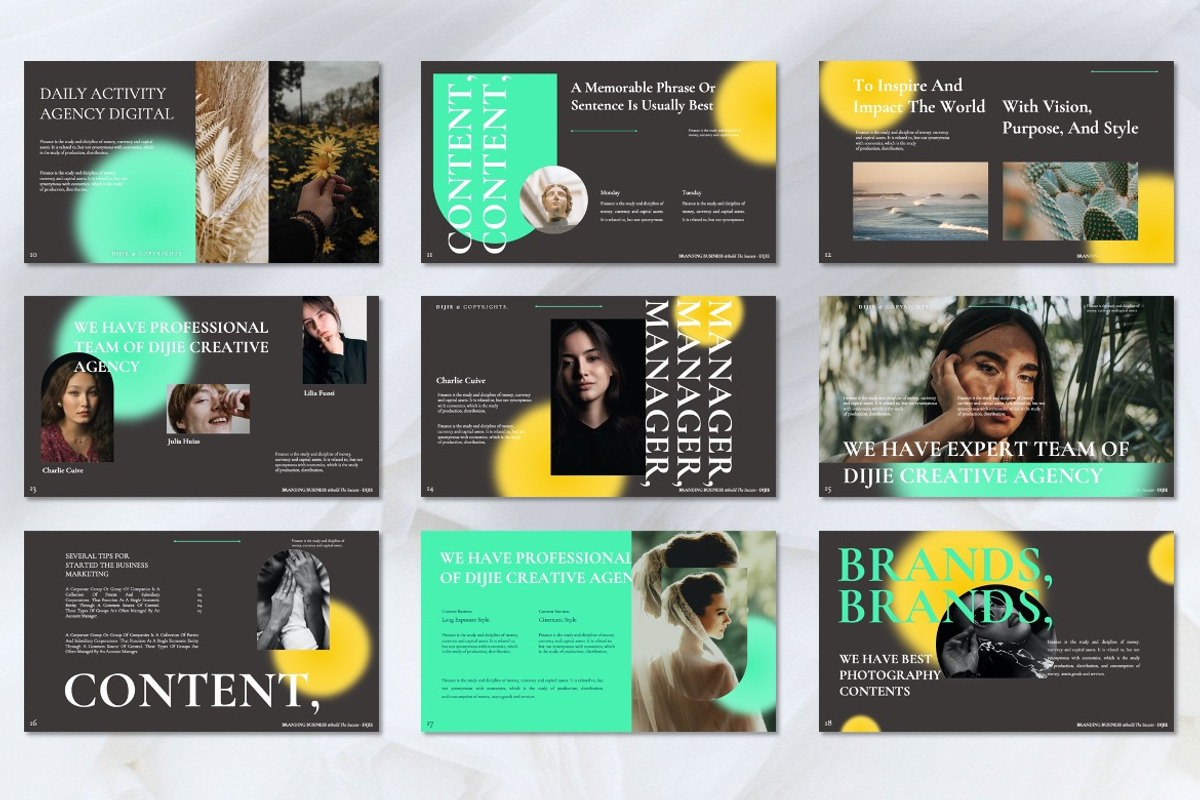 Dijie - BusinessBranding Googleslide, a Presentation Template by Dhabee (Photo 2 of 7)
