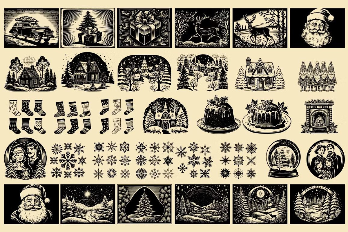 280 Christmas illustrations, an Object Illustration by Nocturnal Wolf (Photo 7 of 17)