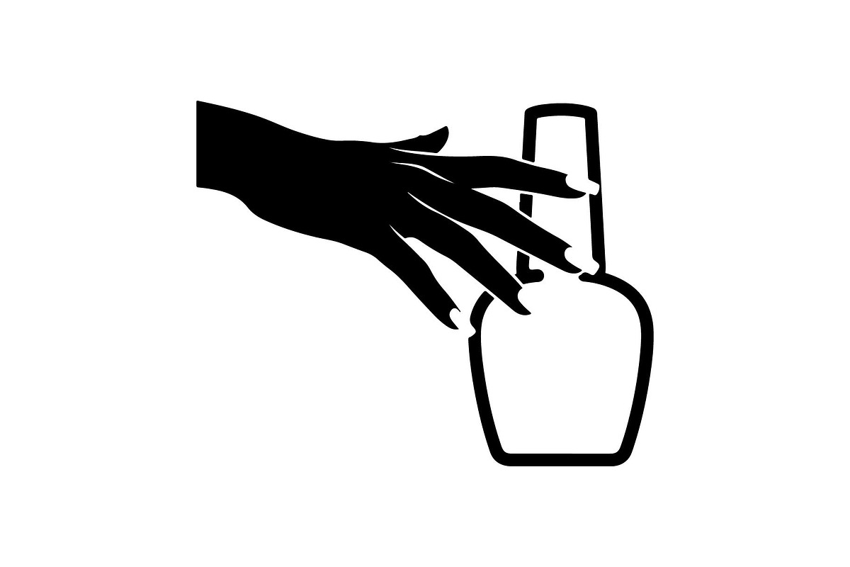 Nail Polish Bottle Silhouette, an Object Graphic by yasushie (Photo 2 of 4)