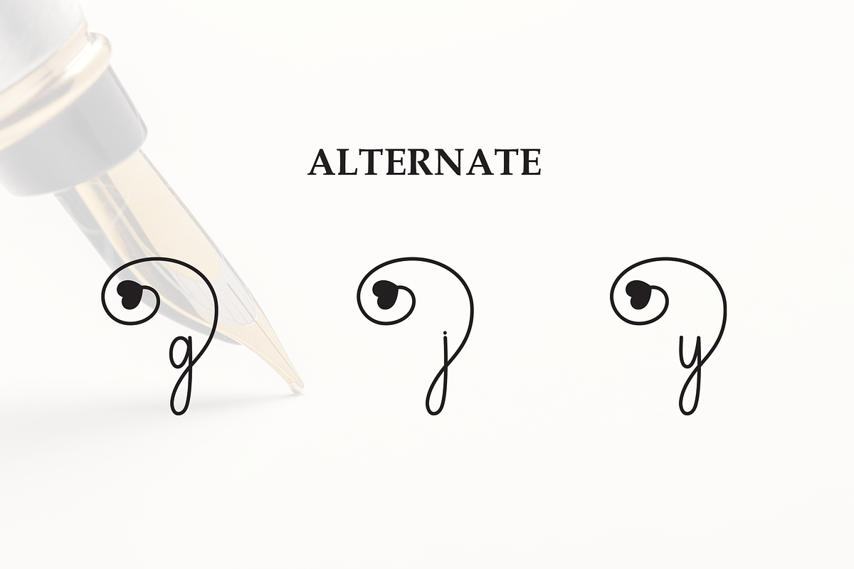 Lettering | Script Font preview 8