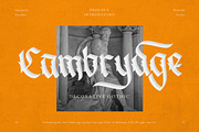 Cambrydge Gothic Advertisement Font, a Font by MikroType Std (Thumbnail 1 of 9)