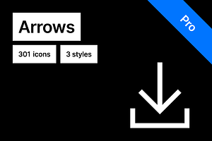 Arrows Pro, an Icon by Pictomate Icons