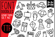Alphabet Doodle Font 2, a Handwritten Font by Zip-A-Dee-Doo-Dah Designs (Thumbnail 1 of 2)