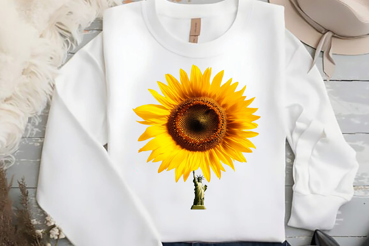 Sunflower 4th of July Clipart, an Illustration by DreamCafeArt (Photo 4 of 7)