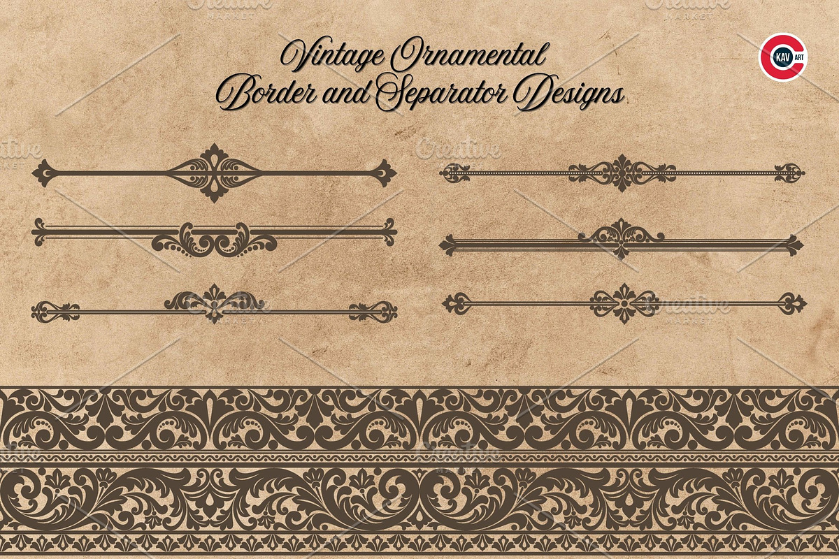 Vintage Victorian Ornamental Frames, a Decorative Illustration by C-Kav (Photo 7 of 7)