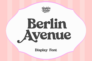 Berlin Avenue | Retro Serif Font