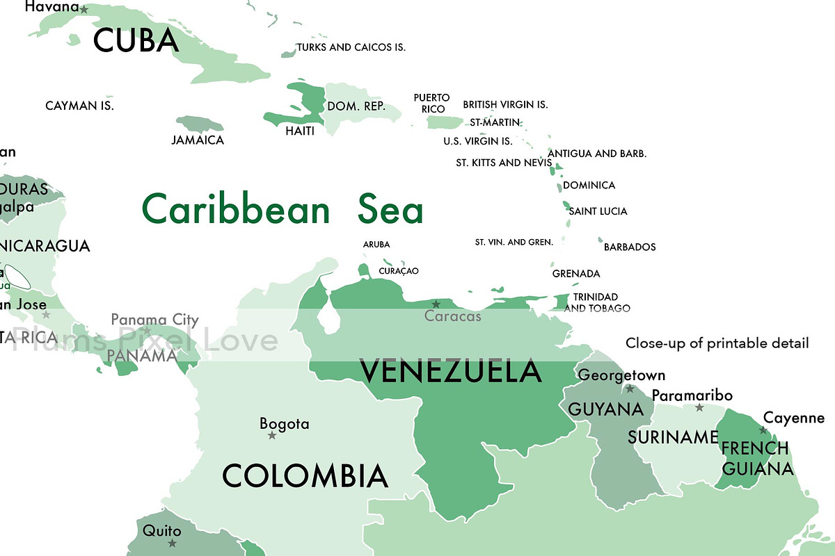 Detailed World Map 60x40 max - jpeg, an Illustration by Plums Pixel Love (Photo 6 of 12)