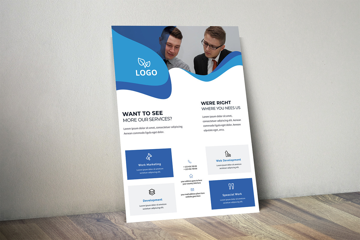 Corporate Business Flyer Template, a Flyer Template by UI_Expert (Photo 3 of 3)