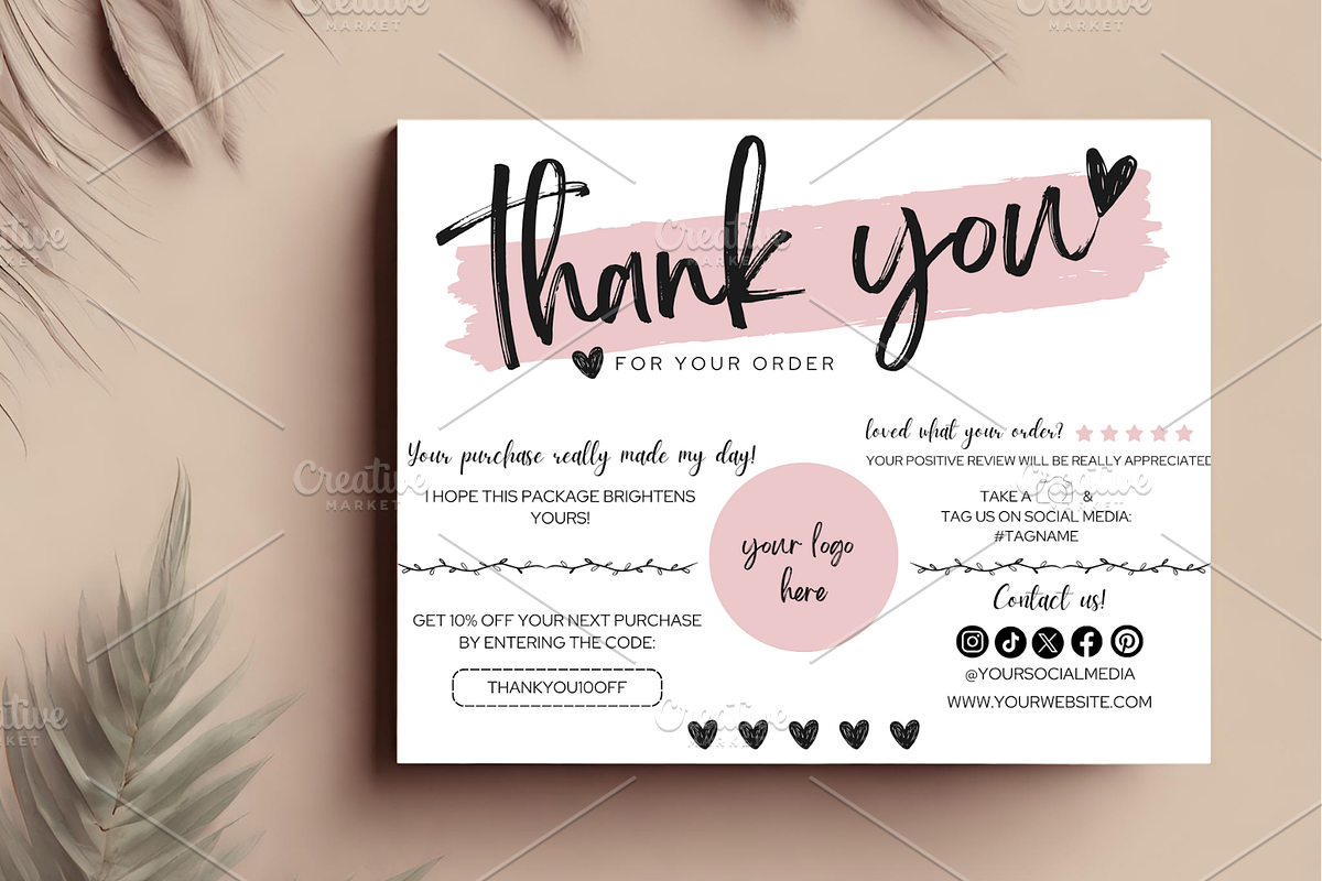 Business Thanks Cards CANVA Template, a Card Template by neothing (Photo 3 of 6)