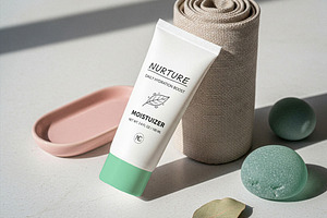 Cosmetic Squeeze Bottle Mockup, a Packaging Mockup by Designer Dude