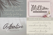 Monoline & Handwritten Font Bundle, a Script Font by Subectype Studio (Thumbnail 5 of 8)
