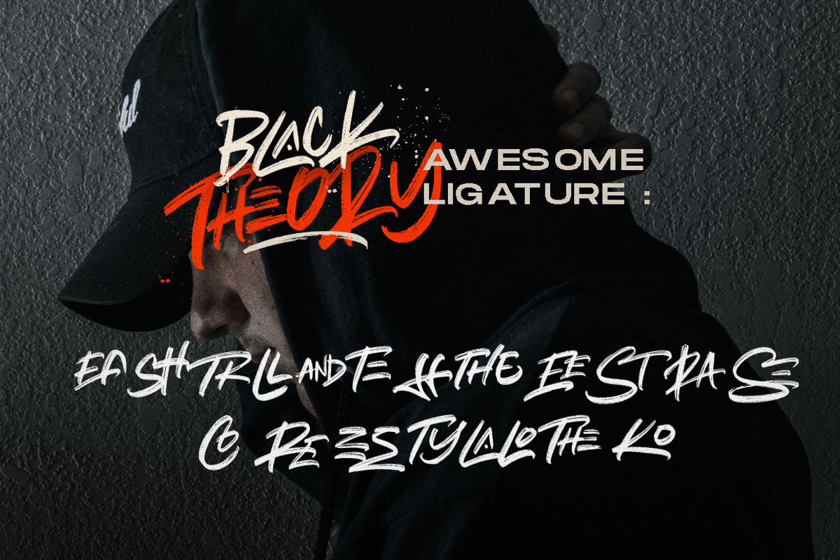 Black Theory - Urban Brush Font preview 3