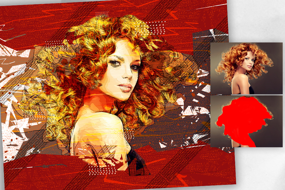Modern Illustration Photoshop Action, an Action Add-On by GorynArt (Photo 4 of 21)